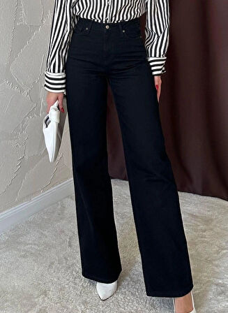 Siyah Comfy Jeans Pantolon