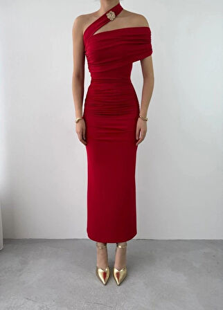Reta Çapraz Omuz Elbise