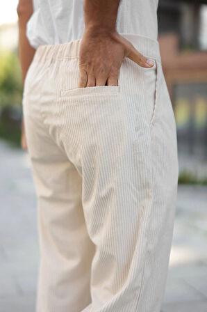 Erkek Kadife Baggy Pantolon