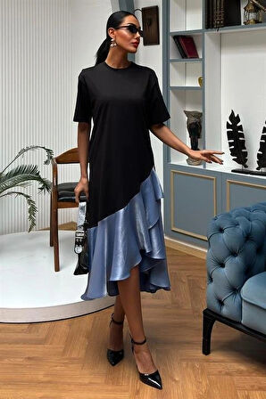 Volanlı üprem Elbise 2864