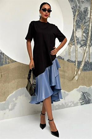 Volanlı üprem Elbise 2864