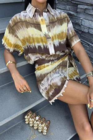 Gömlek Ve Eteği Aksesuarlı Takım 10211