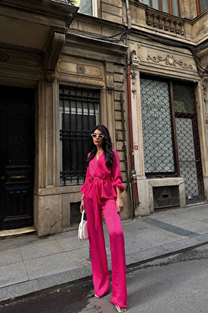 ATEN KRUVAZE BAĞAAI BUZ PANTOON TAKI  Fuşya