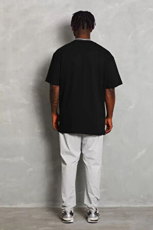 Unisex Oversize Düz Bisiklet Yaka Thirt  iyah