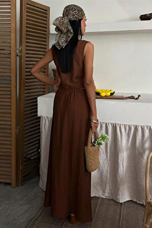 Yelek Önden Bağlamalı Uzun Etekli Takım 10192