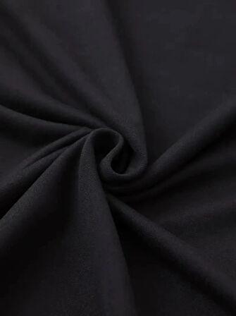 Baskılı Oversize Bisiklet Yaka Tshirt  iyah