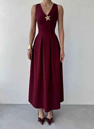 ate Yıldız Detaylı Elbise