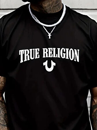 Erkek True Religion Baskılı Süprem Tshirt