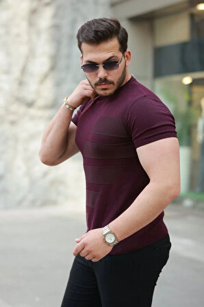 Erkek Bisiklet Yaka Kısa Kollu Tişört