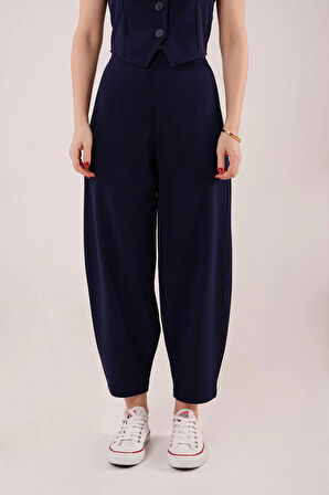 Havuç Kesim Lacivert Pantolon
