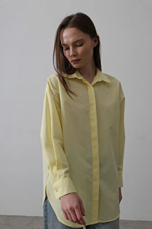 Uzun Kol Gömlek  Sarı