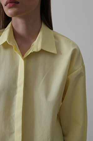 Uzun Kol Gömlek  Sarı