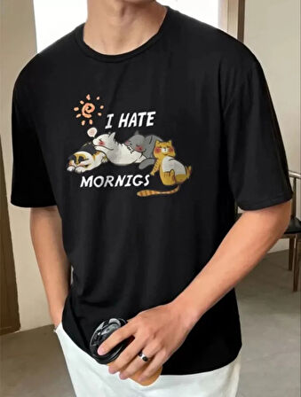 Unisex Baskılı Oversize Thirt  iyah