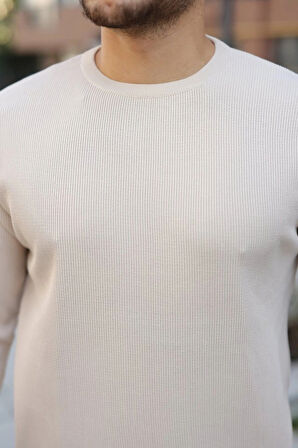 Erkek Selanik Örme Bisiklet Yaka Triko