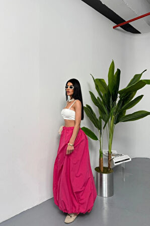 BE ATİKİ BAON ETEK ŞANE BOY OFT KUAŞ  Fuşya