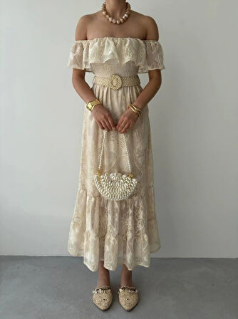 Reget Kemerli Elbise