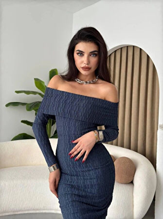 Ovieda adonna Yaka Elbise