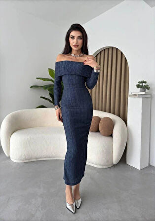 Ovieda adonna Yaka Elbise