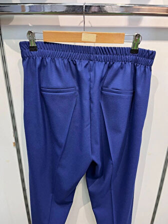 Dekorati̇f Düğmeli̇ Arka Bel Lasti̇kli̇ Pantolon