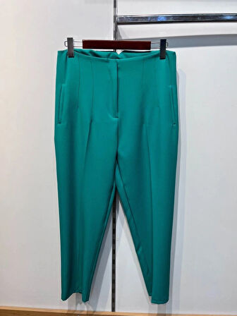 Yüksek Bel Battal Pantolon