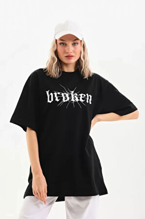 Unisex Baskılı Oversize Thirt  iyah