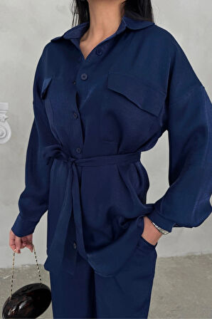 İLİ KUAŞ ALAŞ PANTOLON  GÖLEK TAKI  Lacivert