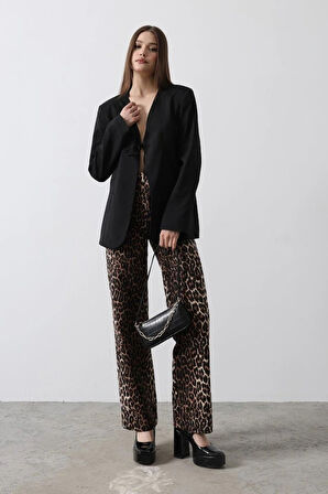 Önü Bağlamalı Blazer Ceket  iyah