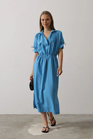 Beli astikli Elbise  avi