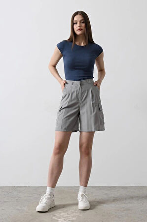 Cargo Cepli Şort  Gri