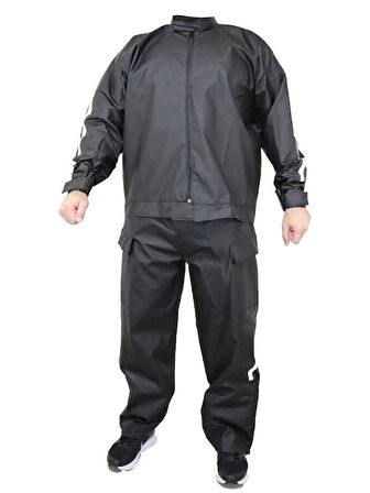 Yağmurluk Takım (Bahçıvan Tipi Askılı Pantolon Ve ont)  iyah