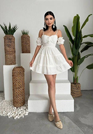 ucca Kolu astikli ini Elbise