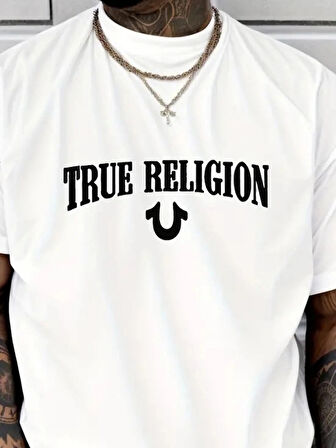 Erkek True Religion Baskılı Süprem Tshirt