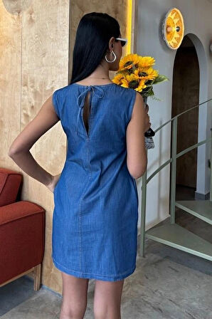 ırt Bağcıklı Tensel Elbise 2880