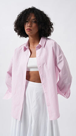 Çizgili Basic Gömlek