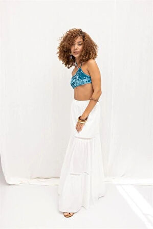 Annie Brode Şerit Detaylı Etek 4036