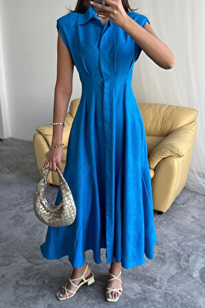 JAKARLI KETEN ELBİE ÖNDEN YIRTMAÇLI CEPLİ  aks