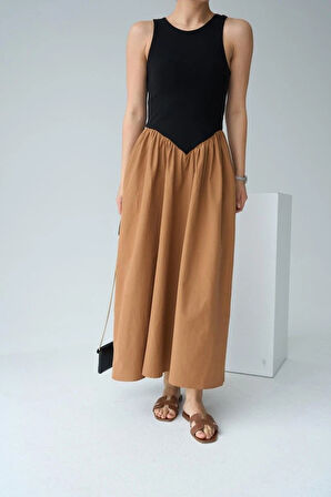 İki Renkli Elbise  iyahTaba