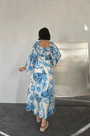 avi Arkası Gipeli Uzun Elbise