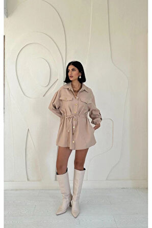 Vizon Çıtçıtlı Tünelli Gömlek