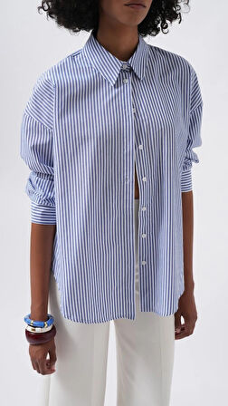 Çizgili Basic Gömlek
