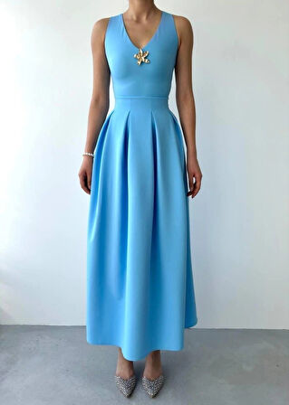 ate Yıldız Detaylı Elbise