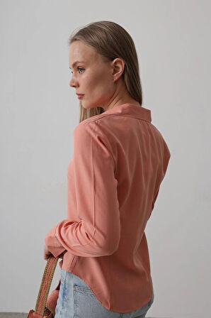 Basic Gömlek  Somon