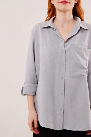 alaş Kesim Cepli Grimelanj Gömlek