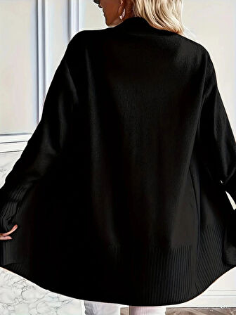 Kadın Uzun Kollu önü Açık Triko Hırka