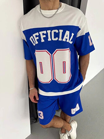 Dijital 00 Baskılı Şortlu Takım  avi