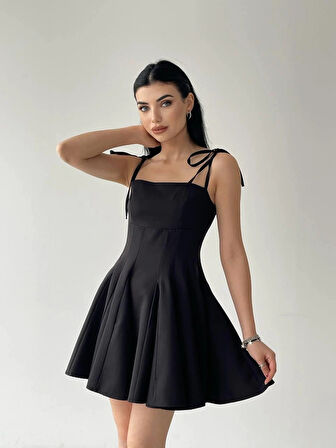 Clara Askılı Mini Elbise