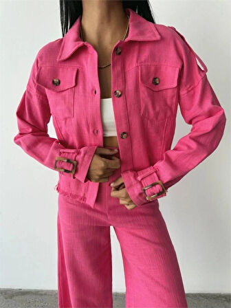 KETEN PÜKÜ DETAYI GÖEKPANTOON TAKI  Fuşya