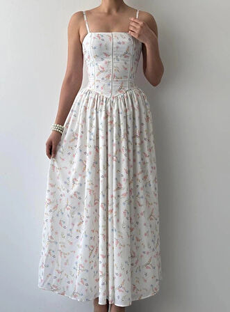 Pars İp Askılı Elbise