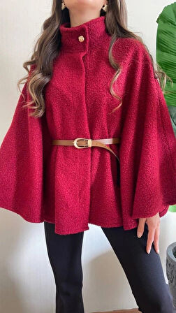 Kadın Hakim Yaka Ispanyol Kol Detay Kemer Dahil Kaban