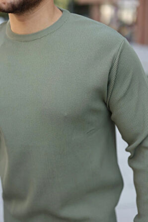 Erkek Selanik Örme Bisiklet Yaka Triko